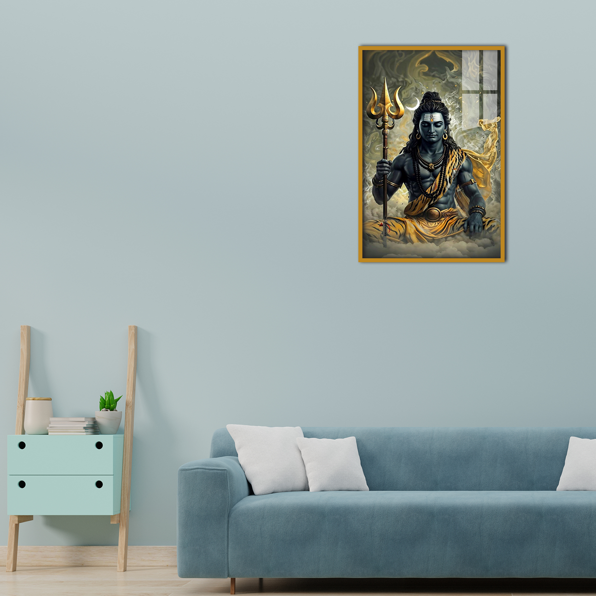 Lord Shiva’s Radiance Acrylic Wall Painting for Bedroom and Pooja Room