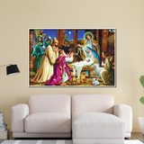 Celestial Prince Jesus Canvas Printed Wall Paintings for Living Room, Meditation Room, Bedroom, Churches, Hospitals