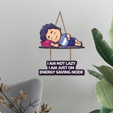 Little Boy Sleeping Wooden Wall Hanging