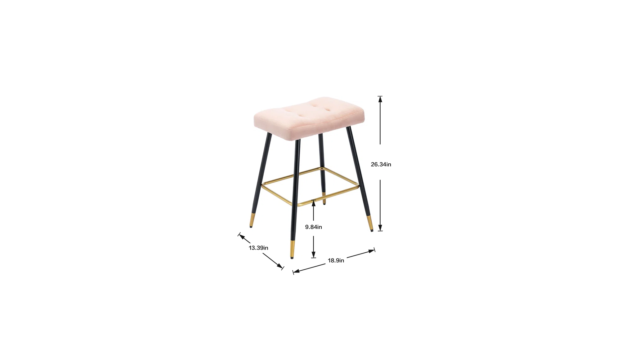 Pink Color Julio Counter Stool