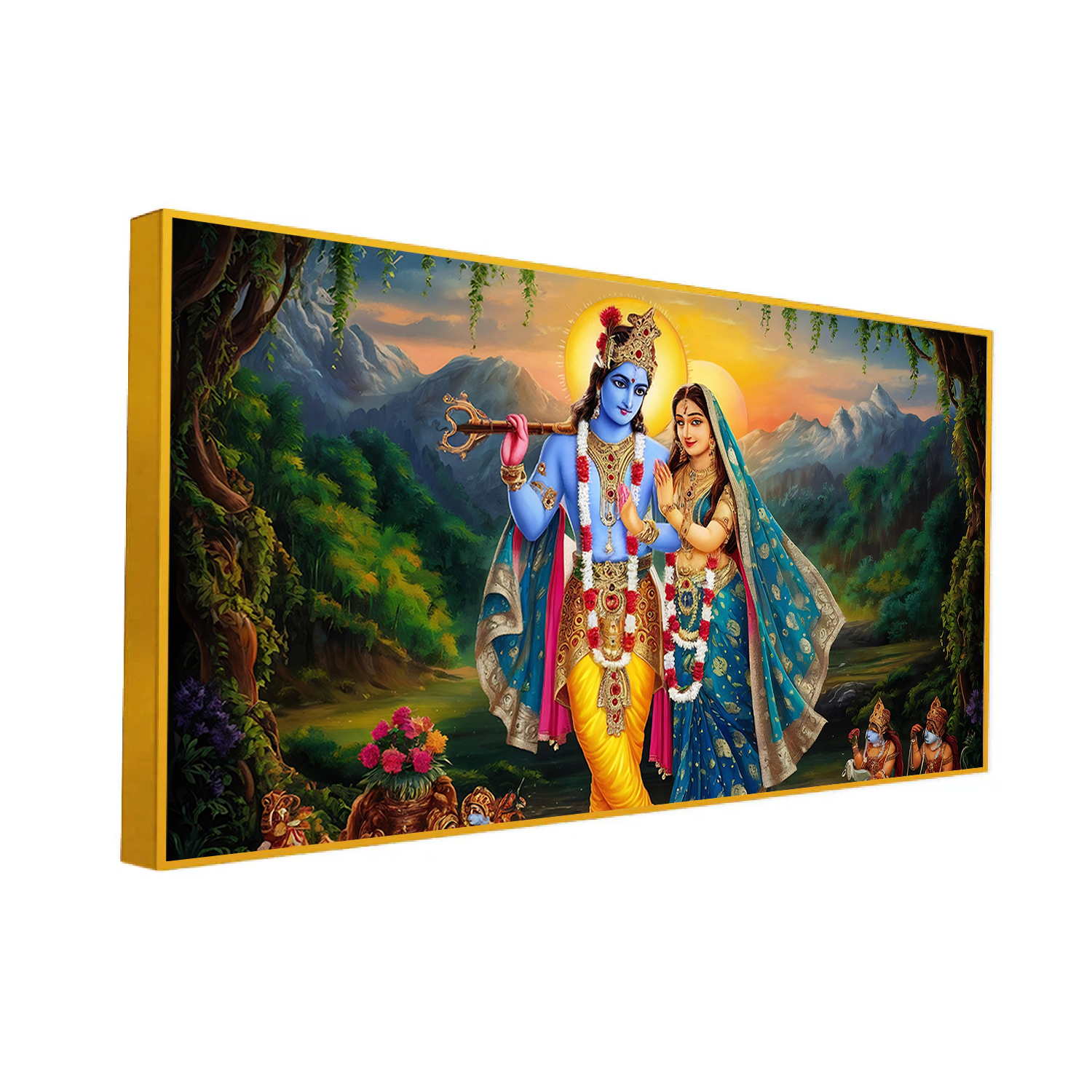 Elegant Radha Krishna Painting – Grace Your Space With Divinity