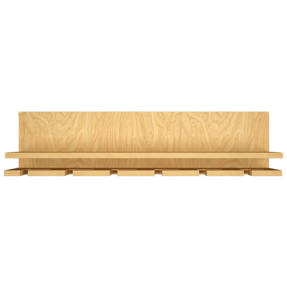 Aesthetic Backlit MDF Bar Wall Shelf / Mini Bar Cabinet (Light Oak FInish)