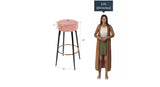 Pink Color Nahman Bar Stool