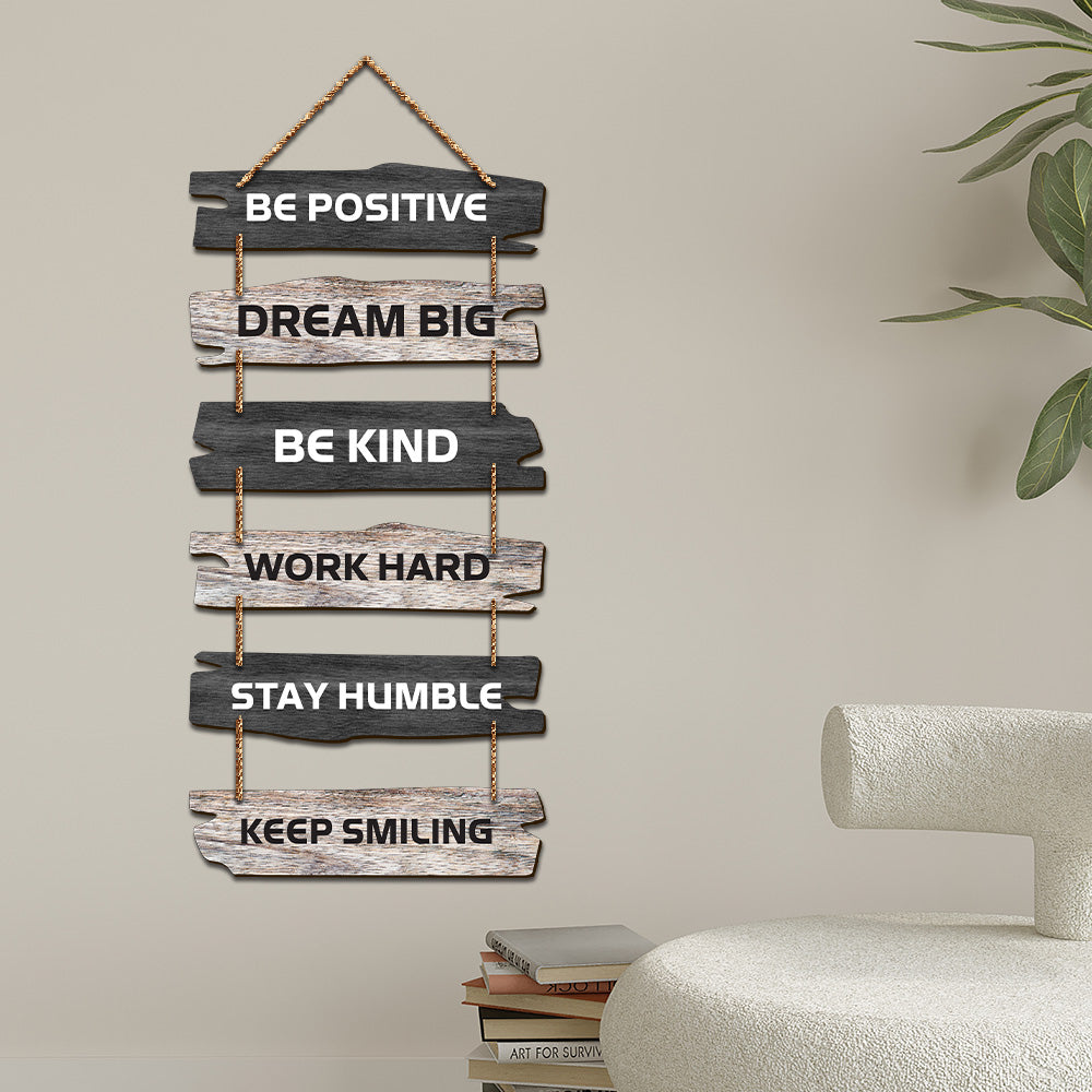 Decorative Motivational Quotes Printed Mdf Wooden Wall Hanging