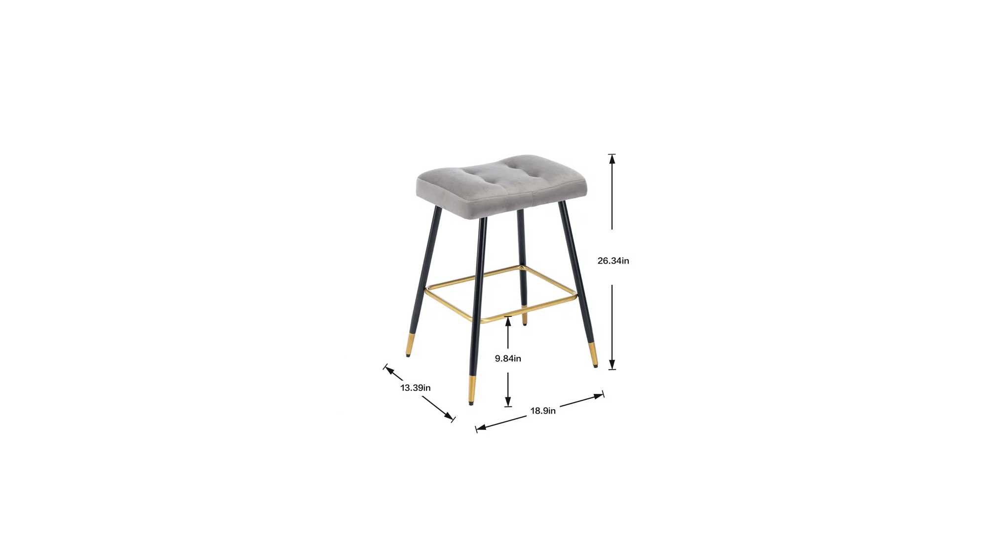 Grey Color Julio Counter Stool