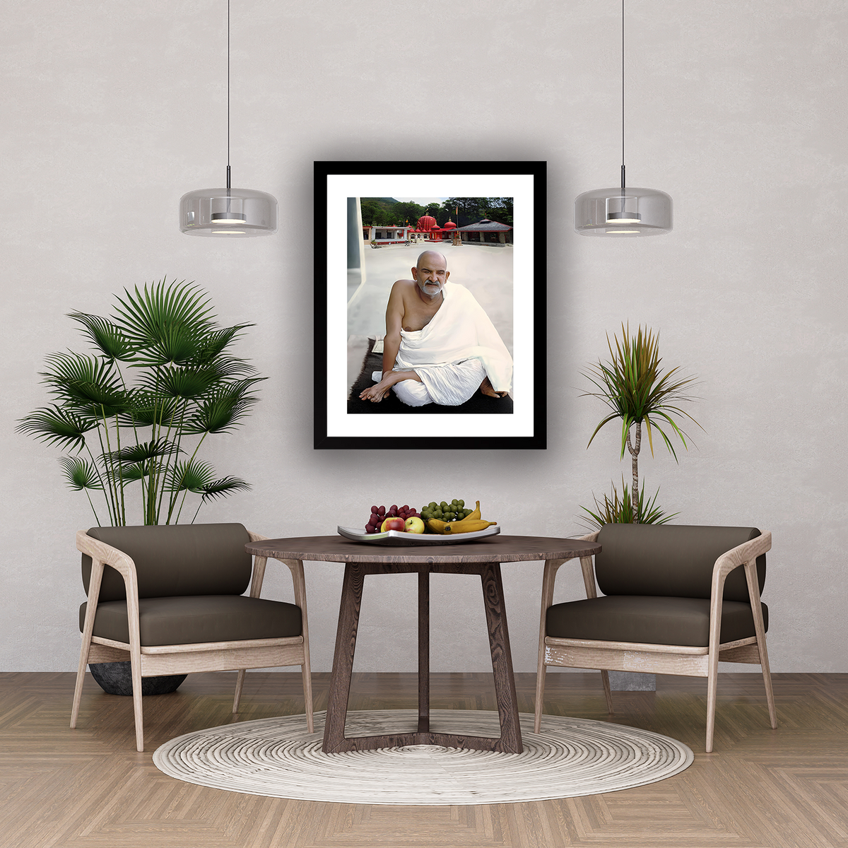 Neem Karoli Baba Spiritual Photo Frame