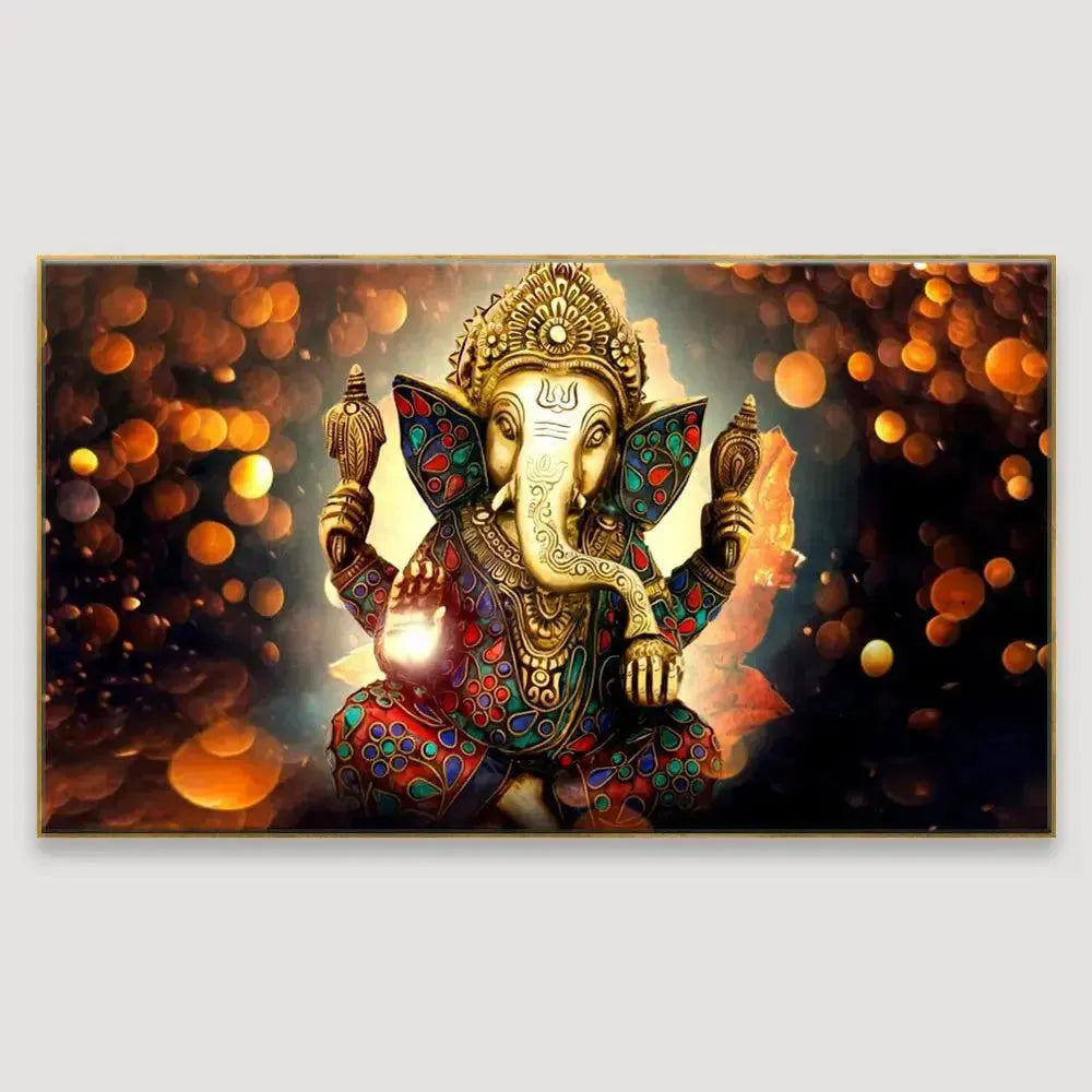 Lord Ganesha Canvas Wall Paintings