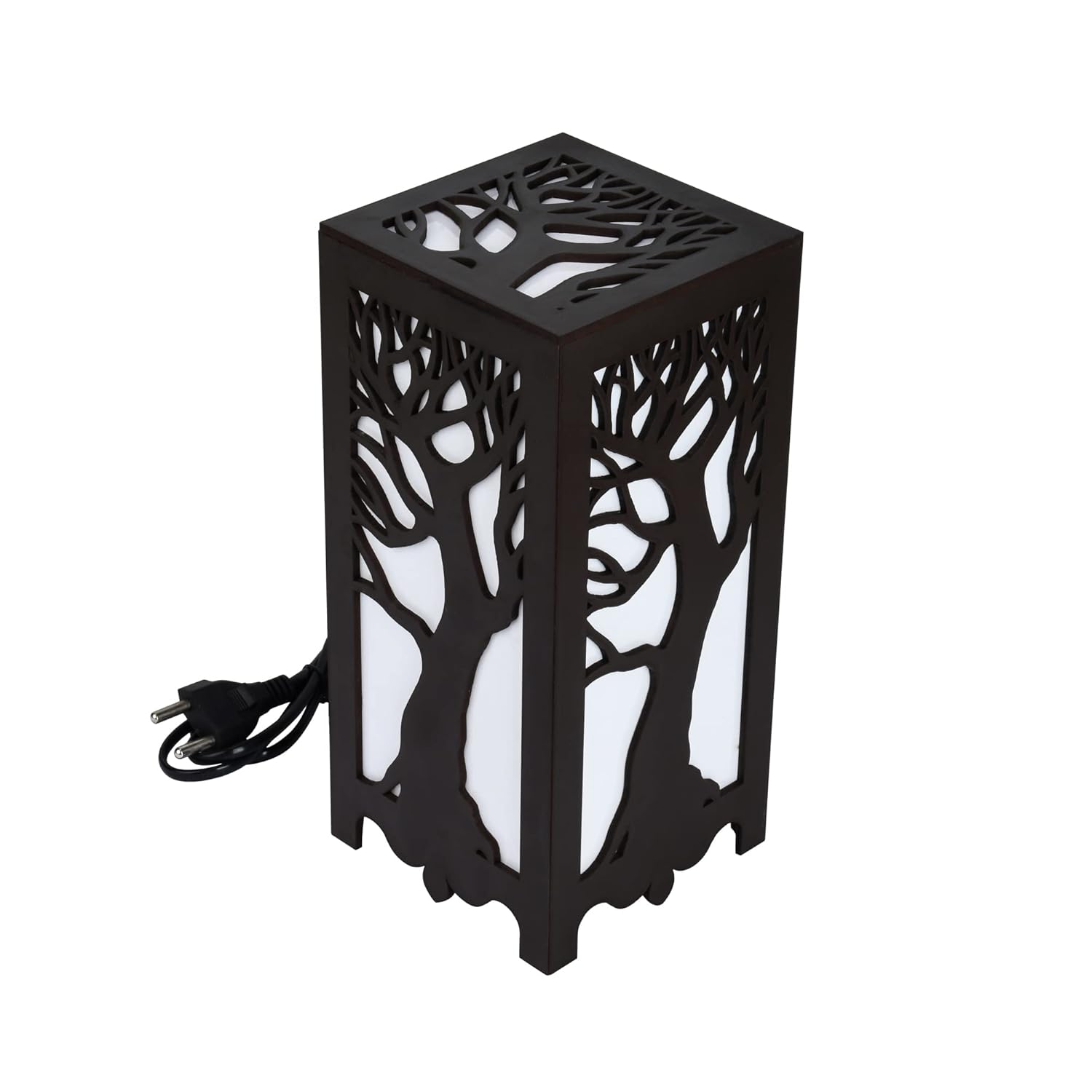 Vellar's Whispering Trees Table Lamp - Handcrafted Wooden Design