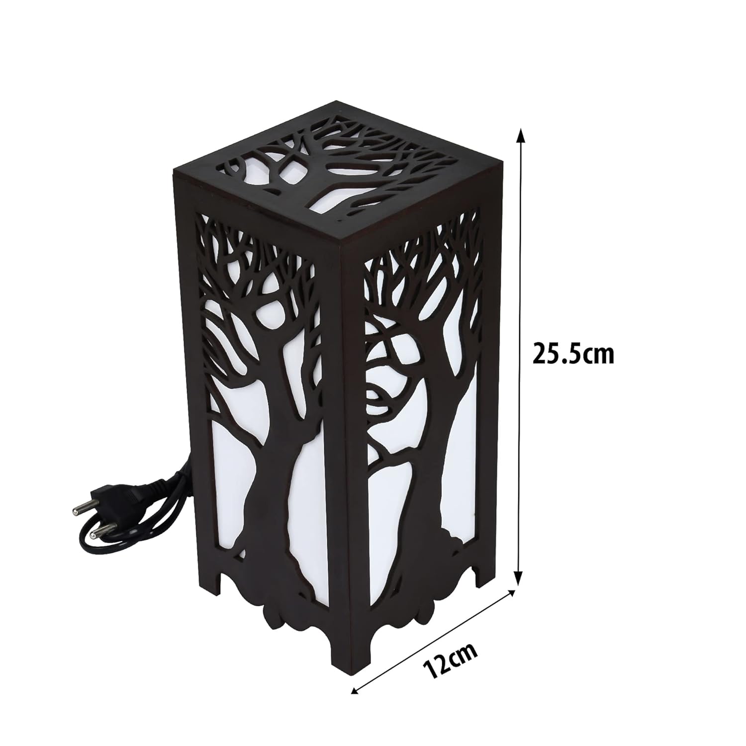 Vellar's Whispering Trees Table Lamp - Handcrafted Wooden Design