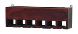 Dark Red Mahagony Wood Wall Mounted Bar Cabinet
