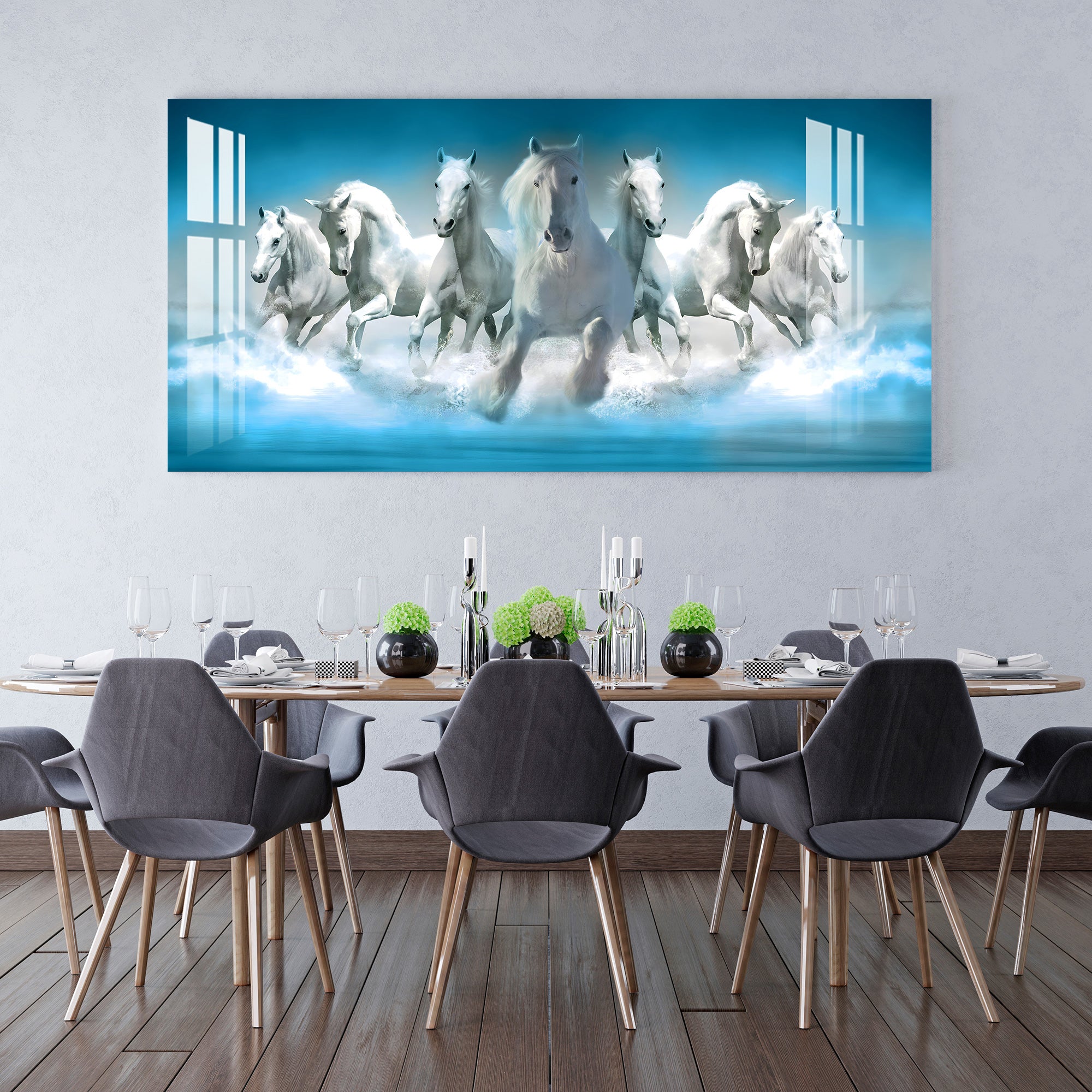 Horse Acrylic Wall Painting for Luxury Interiors – Designer Wall Art