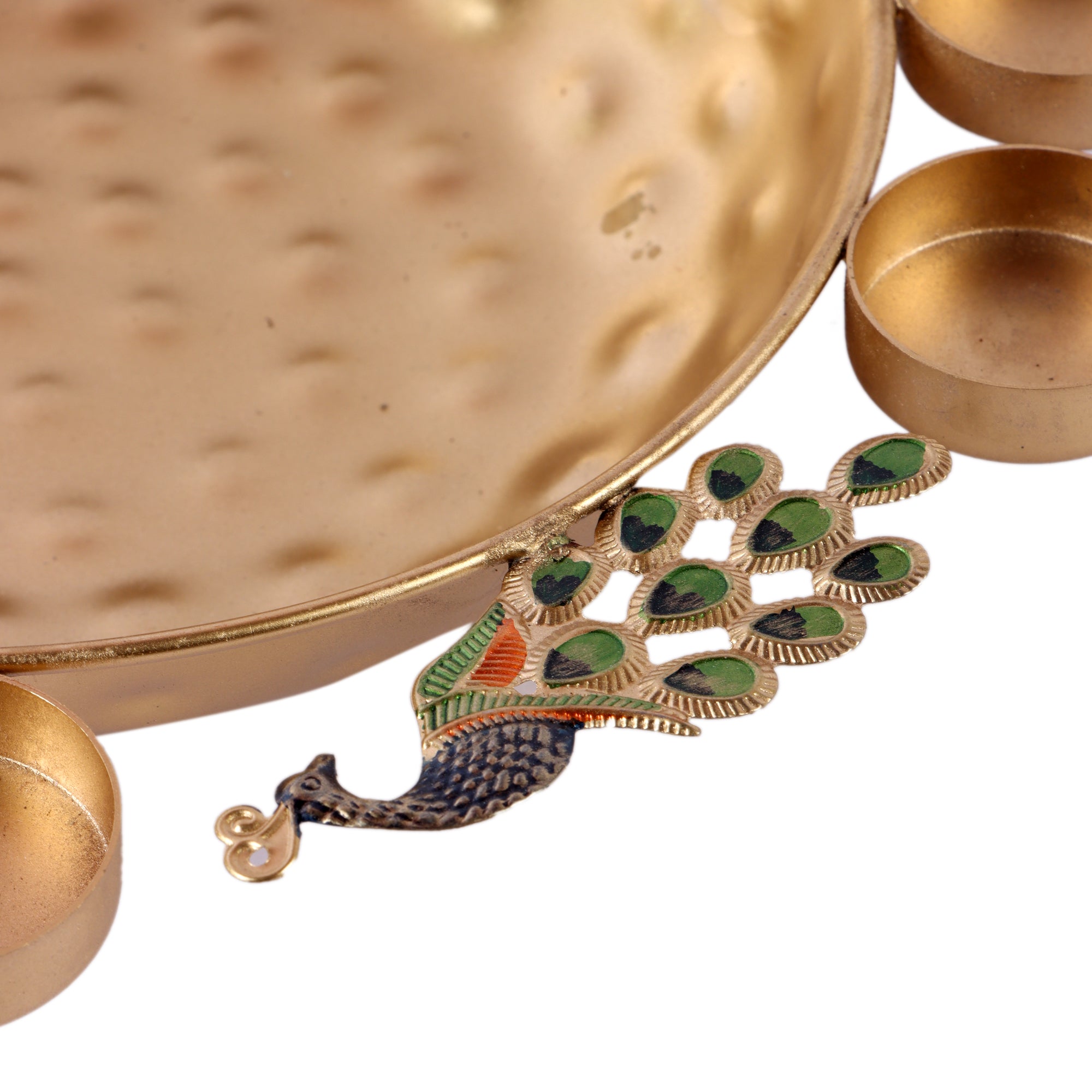 Peacock Urli With Tealight Set of 3