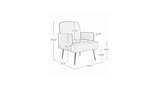 Cream Esme Accent Chair