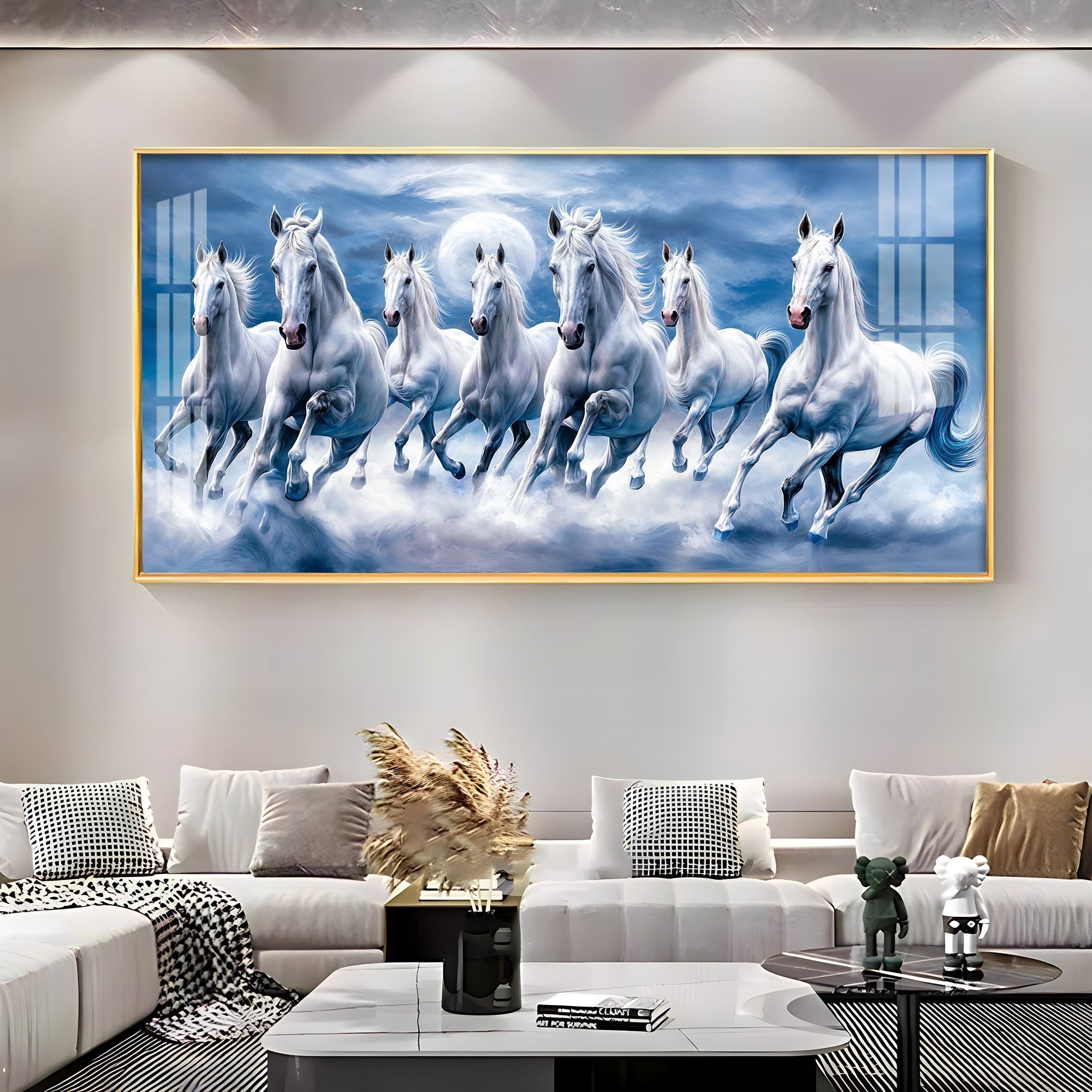 Classic Horse Acrylic Wall Painting – Timeless Horse Wall Art