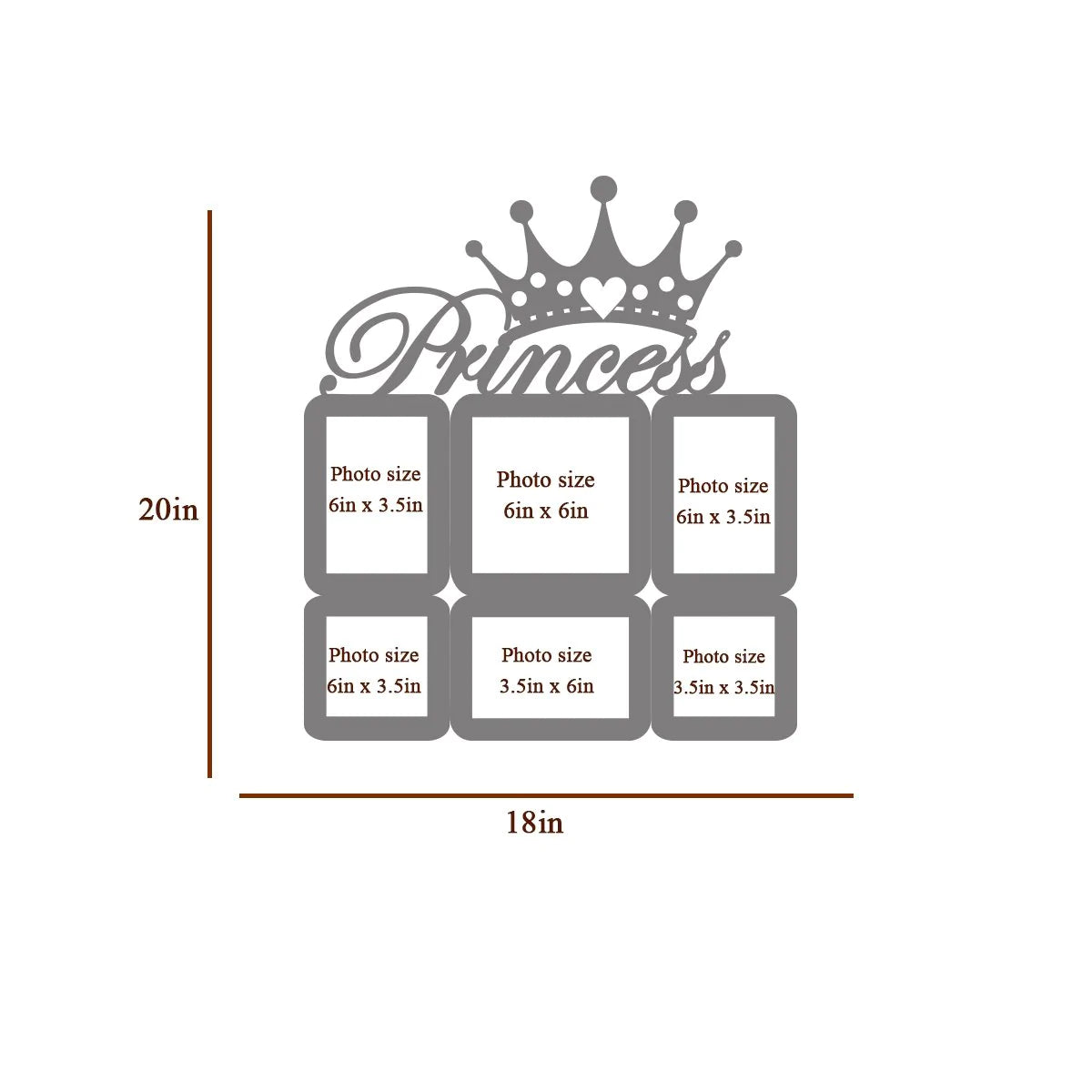 Princess Turquoise Hanging Photo Frame
