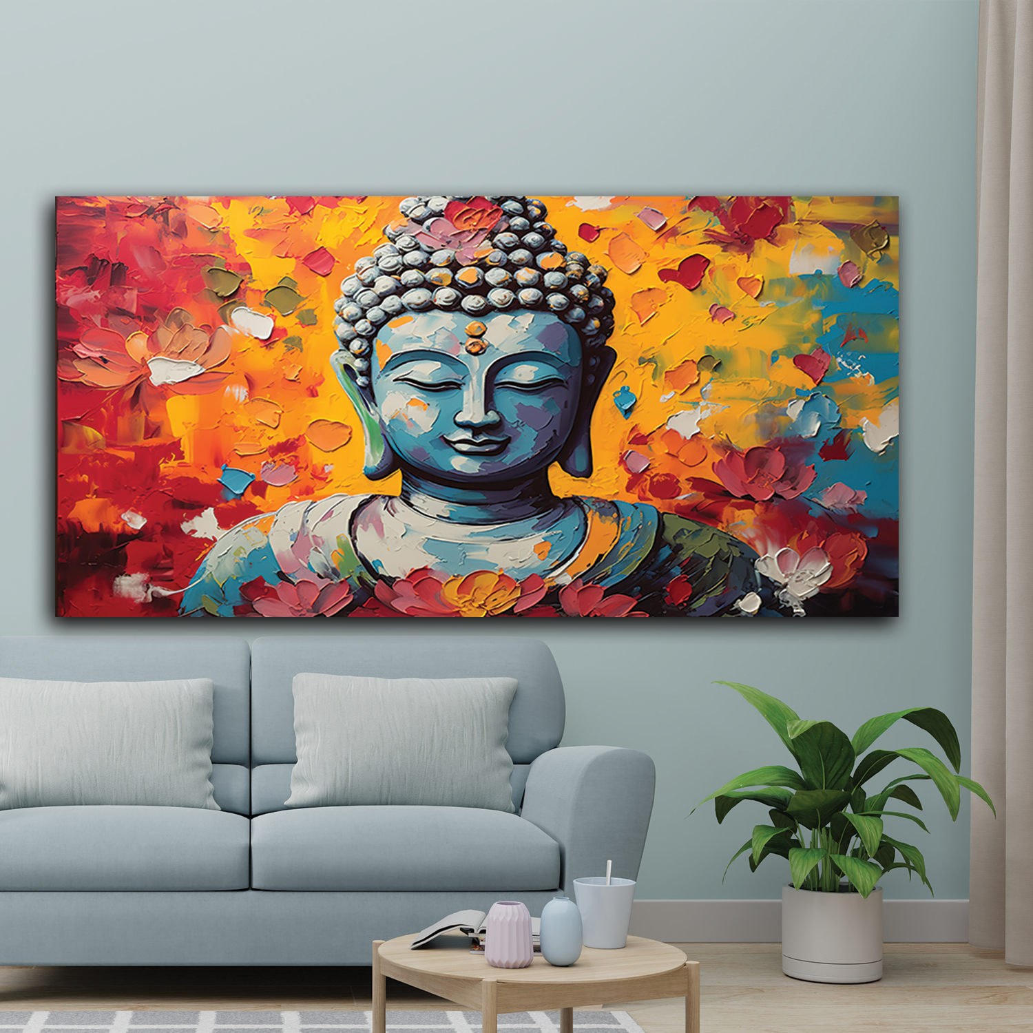 Canvas Prints of Buddha in Natural Landscapes