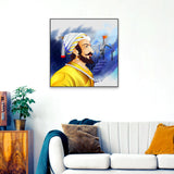 Chhatrapati Shivaji Artistic Canvas Wall Painting