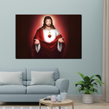The Lamb of God Jesus Canvas Printed Wall Paintings for Living Room, Meditation Room, Bedroom, Churches, Hospitals