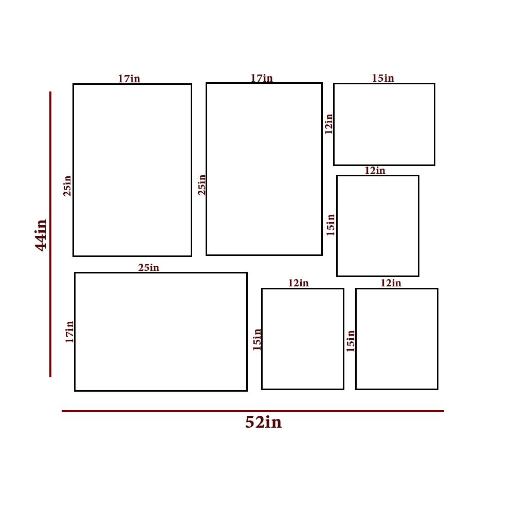 Holiday Beach Wall Frame Set of 7