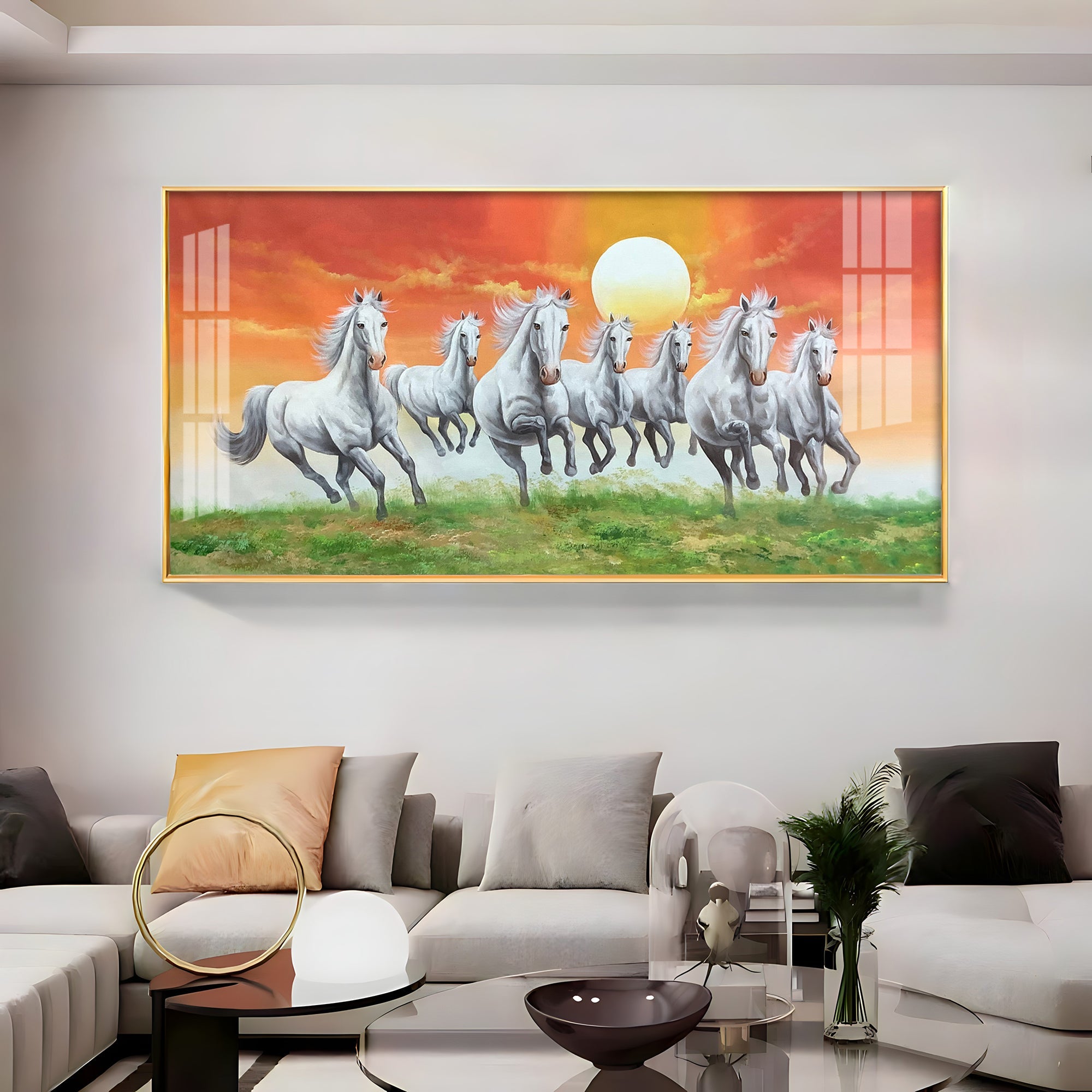 Horse Acrylic Wall Painting for Home Décor – Premium Canvas Art