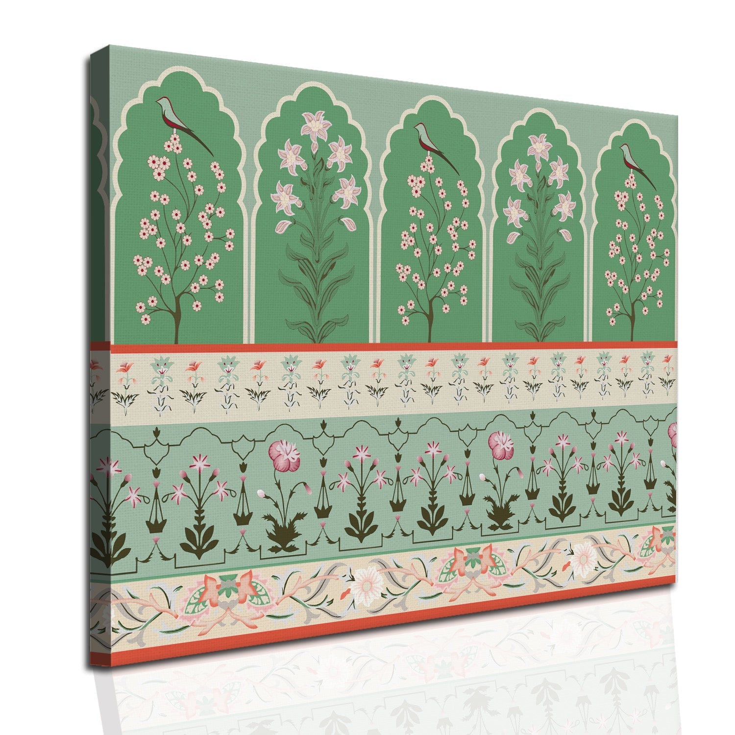 Indian Ethnic Traditional Artwork Canvas Framed Painting Traditional Wall Art Large Size Perfect For Living Rooms, Bedrooms, and Office Spaces