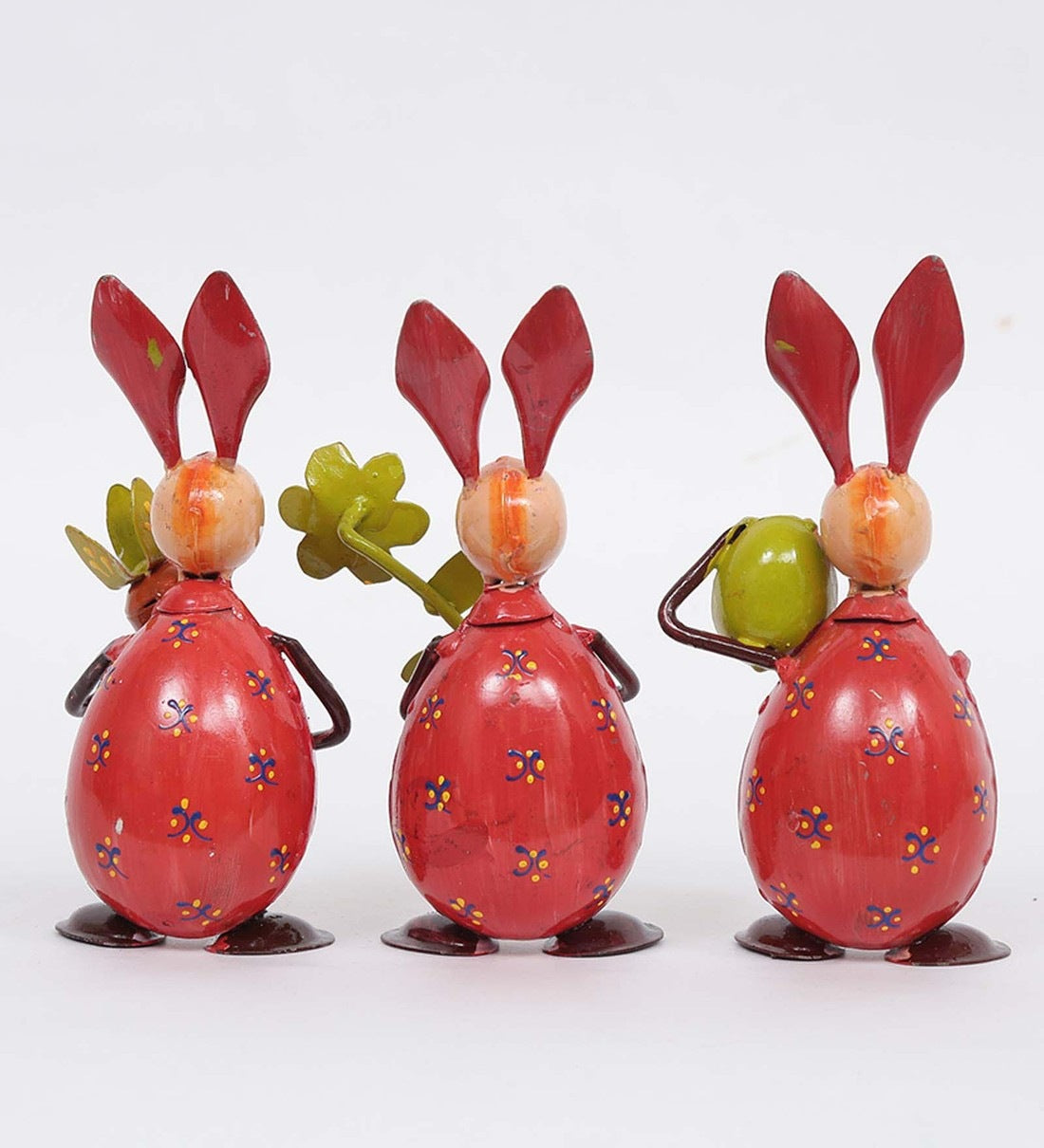 Rabbit Small Egg Animal Figurine, Set of 3 table decor