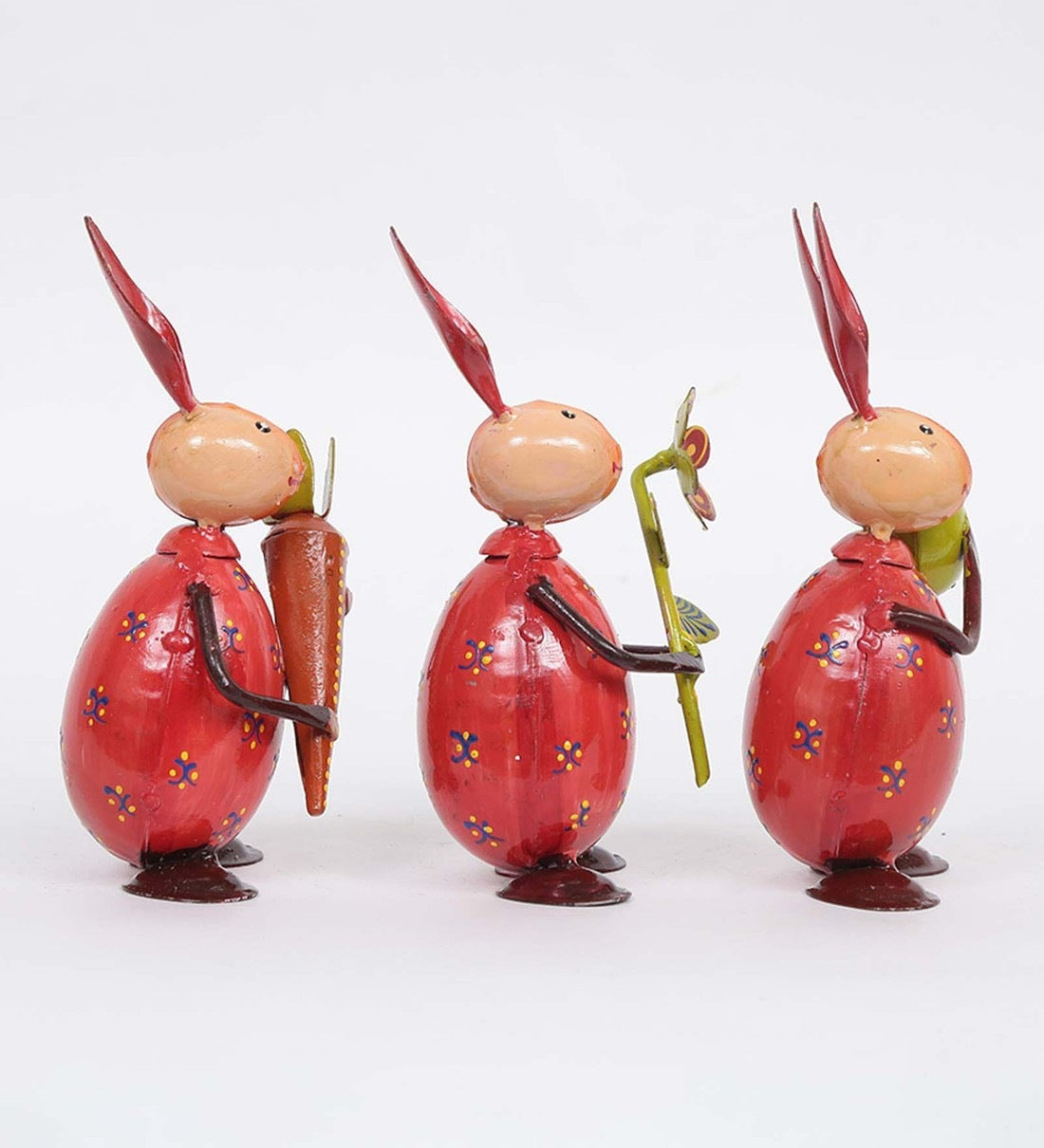Rabbit Small Egg Animal Figurine, Set of 3 table decor