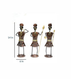 Soldier Human Figurine Set Of 3 table decor
