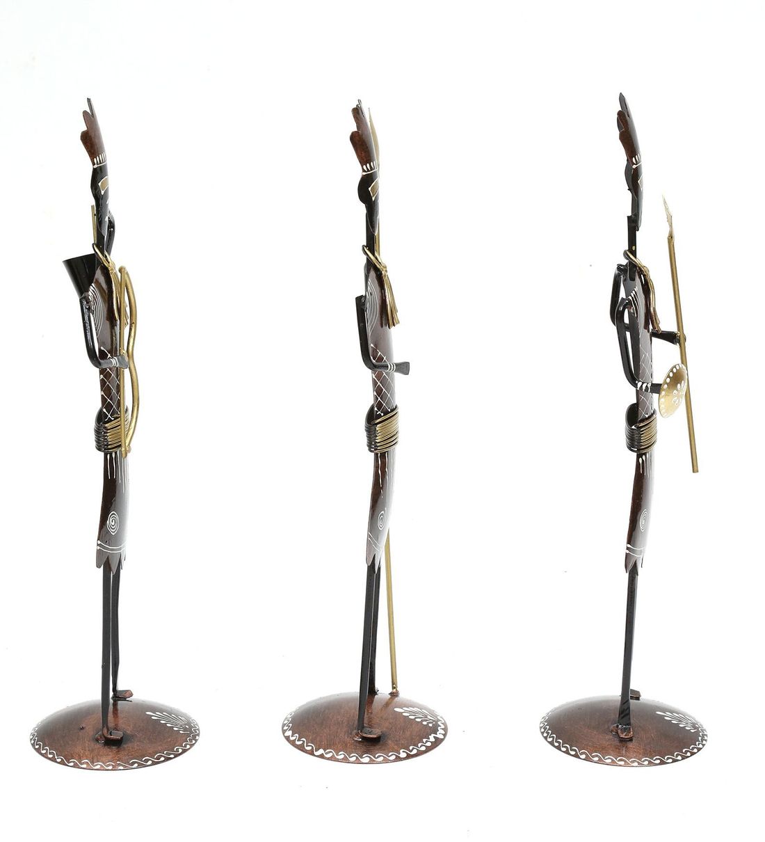 Soldier Human Figurine Set Of 3 table decor
