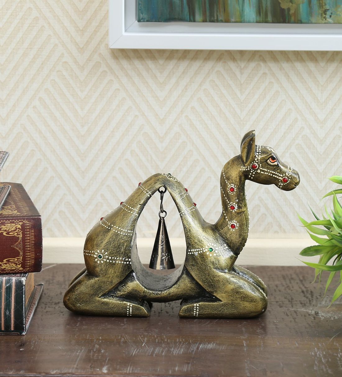 Camel Wood Animal Figurine table decor