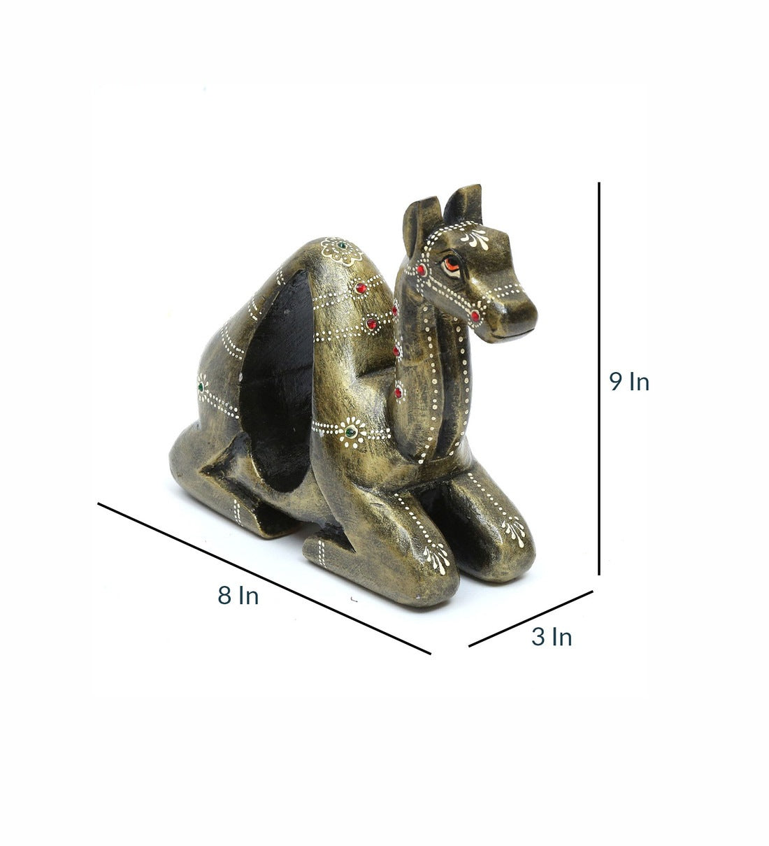 Camel Wood Animal Figurine table decor