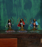 Sitting Doll Mini Human Figurine, Set of 3 table decor