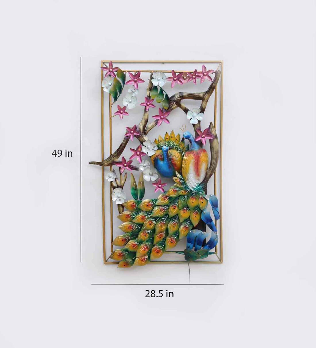 Peacock  On Tree Wall Decor