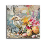 Serene Birds with Floral Landscapes Wall Decor
