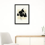 Black & White Botanical Floral Photo Framed Wall Art