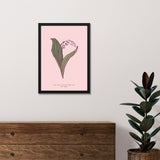 Wildflower Botanical Art Frame Painting for Wall Décor