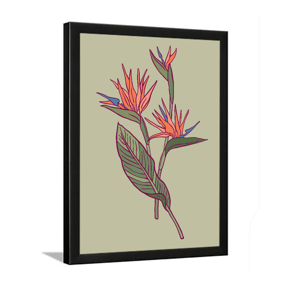 Coral Splash Fine Wall Art Framed Painting/Poster for Home and Office Décor