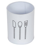 White Cutlery Stand Set of 2