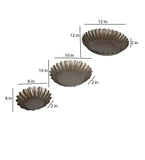 Gold Textured Urli Bowl Set of 3