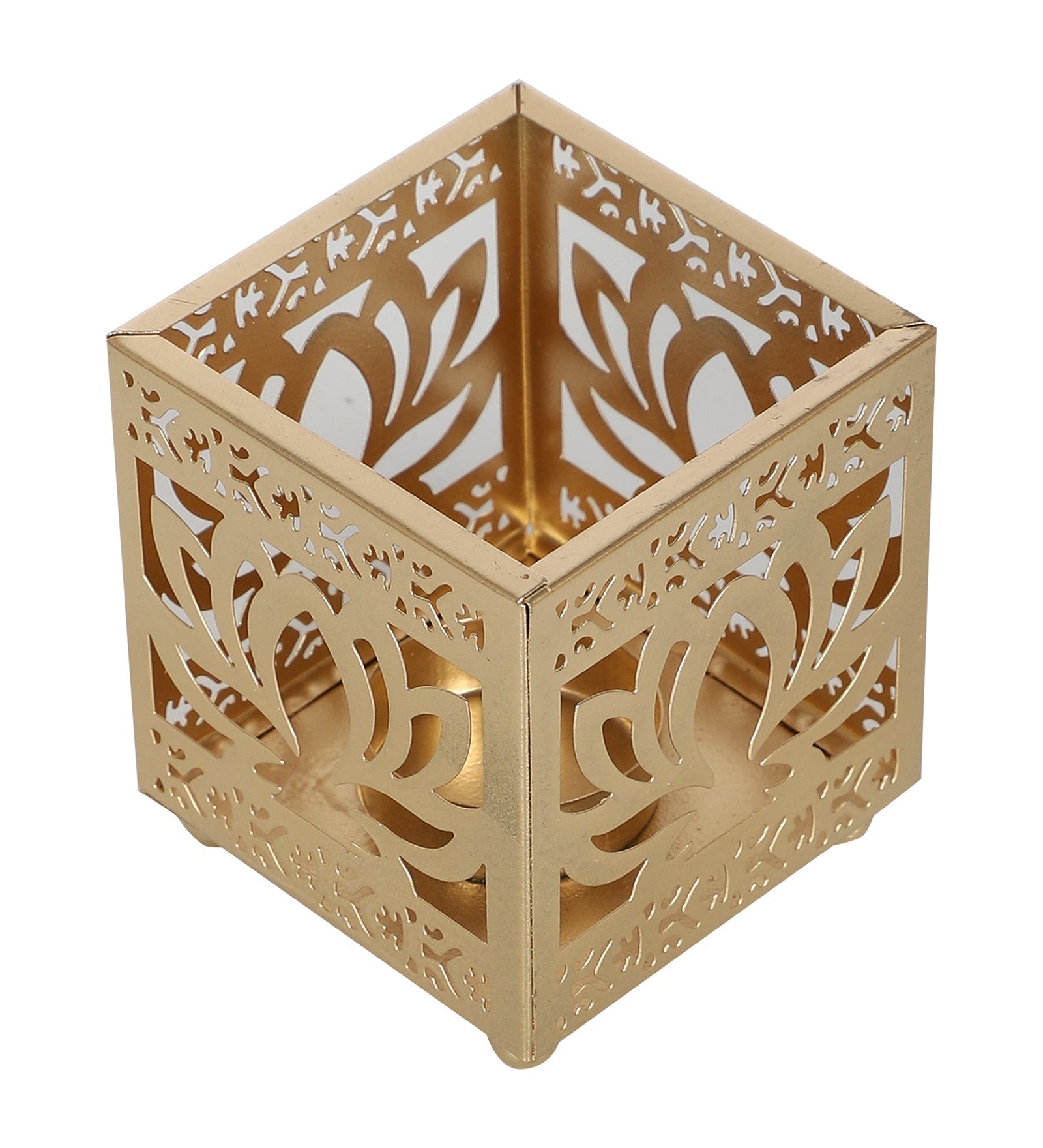 Lotus Etching Tealight Holder Set of 4