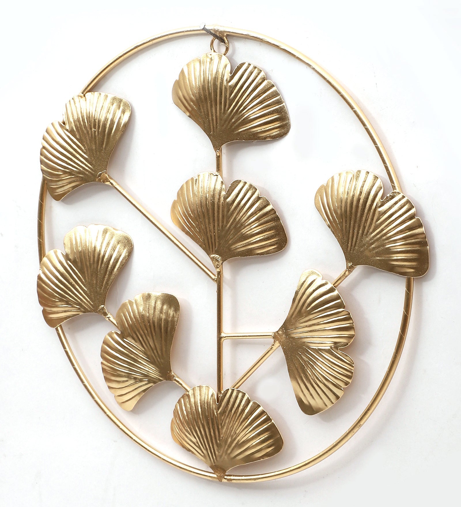 Round Small Hammer Leaf Wall Decor Set of 3