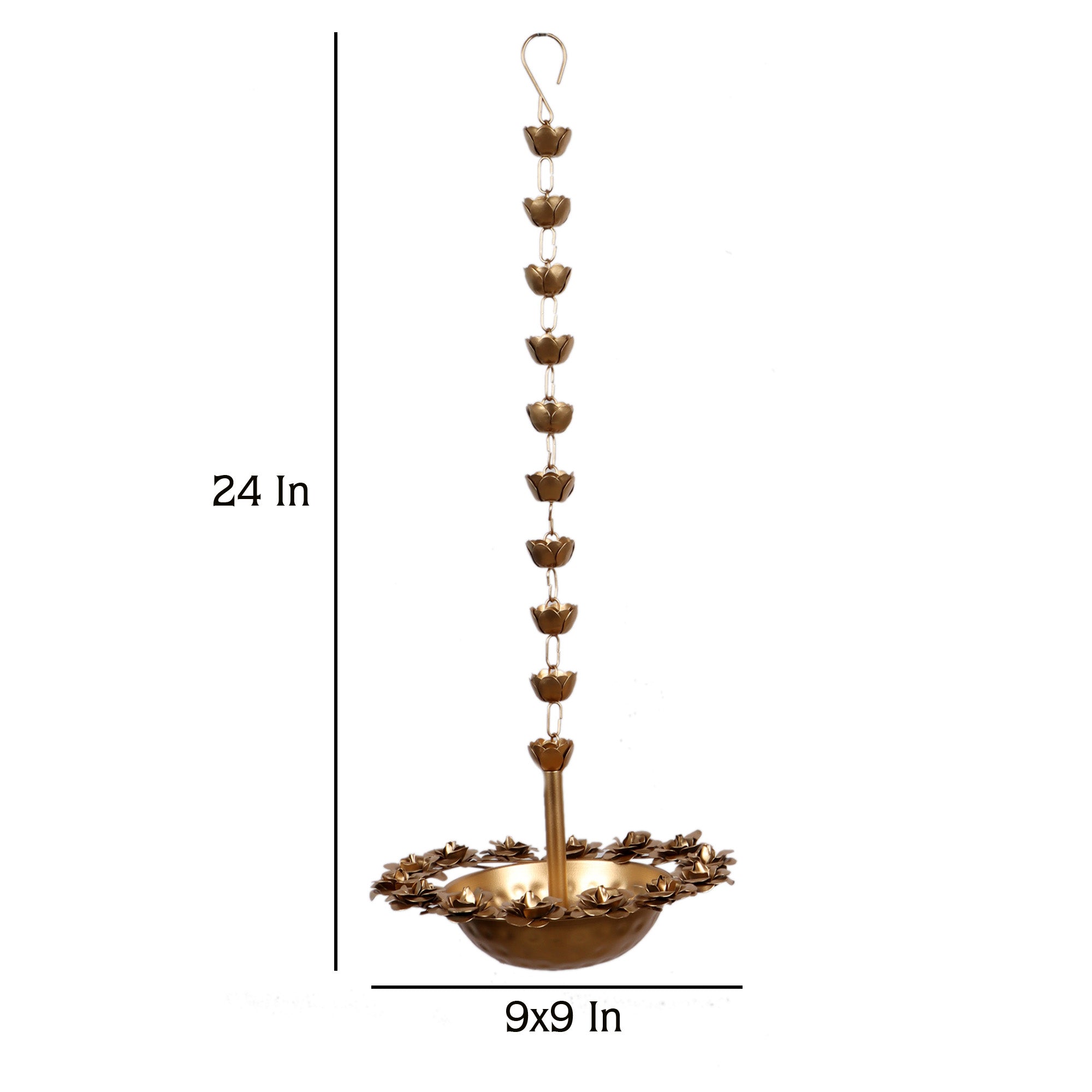 Hanging Rose Urli Set of 2