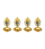 Gren & Gold Peacock Urli With Tealight Holder Set of 5