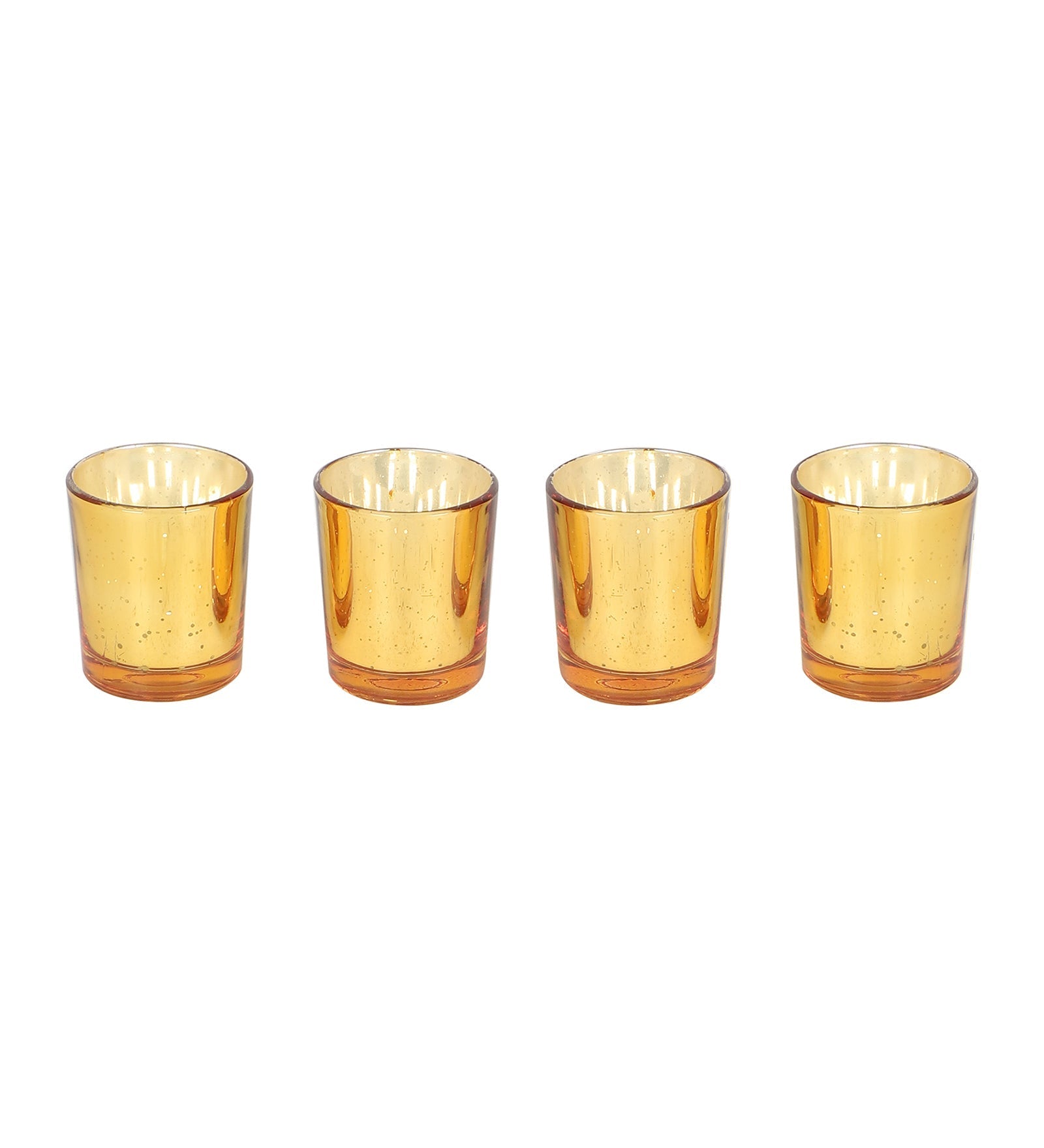 Three Layer Lotus With 4 Gold Glass Votive