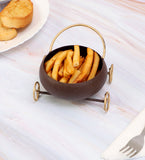 Round Bowl Snacks Platter With Wheels