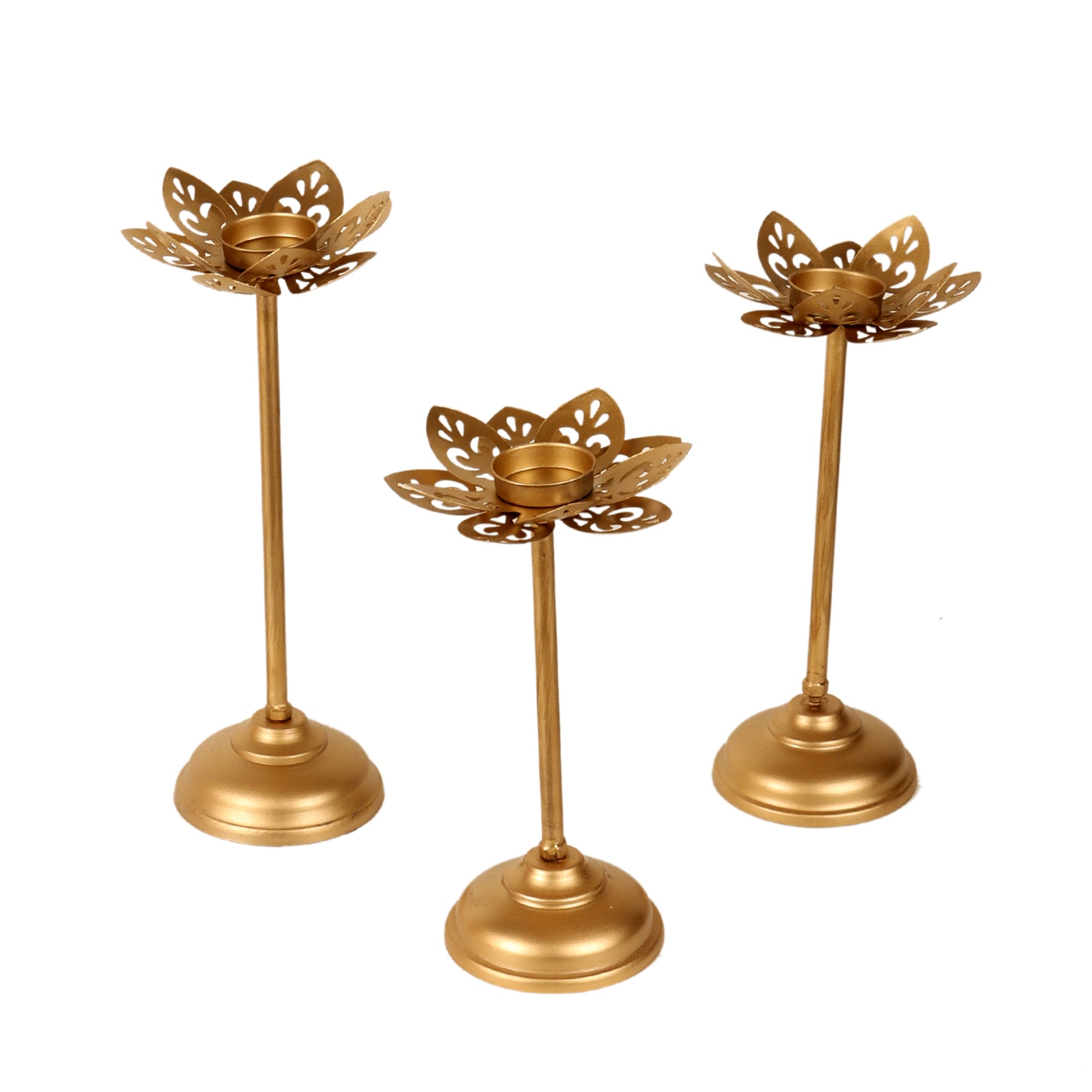 Small Cut Detachable Tealight Holder Set of 3