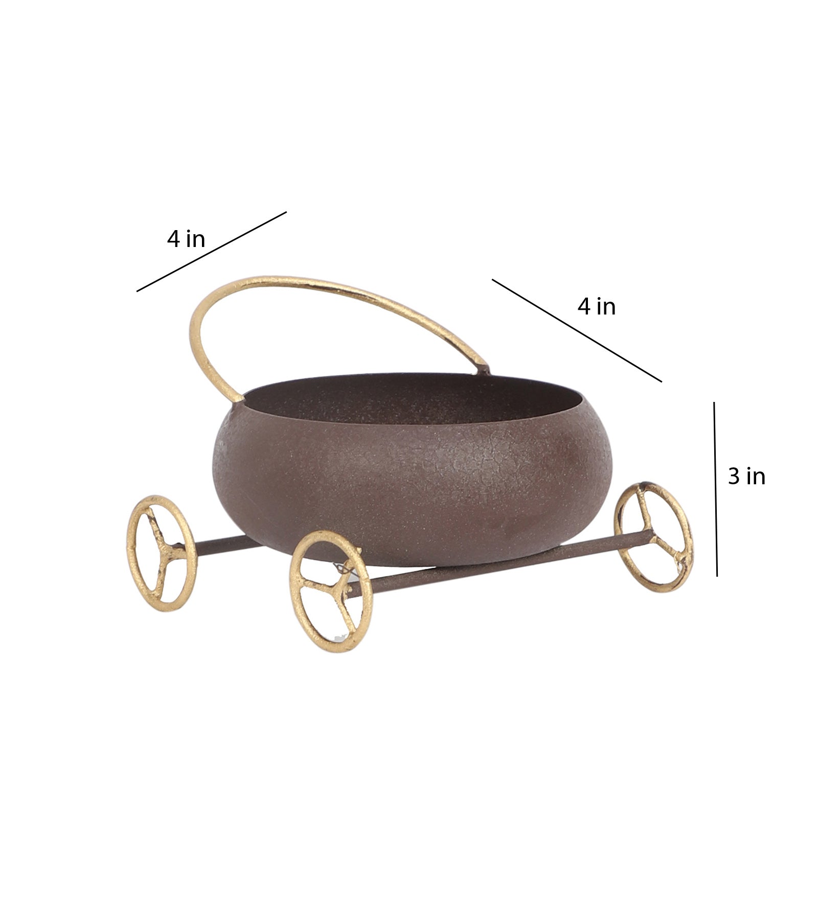 Round Bowl Snacks Platter With Wheels