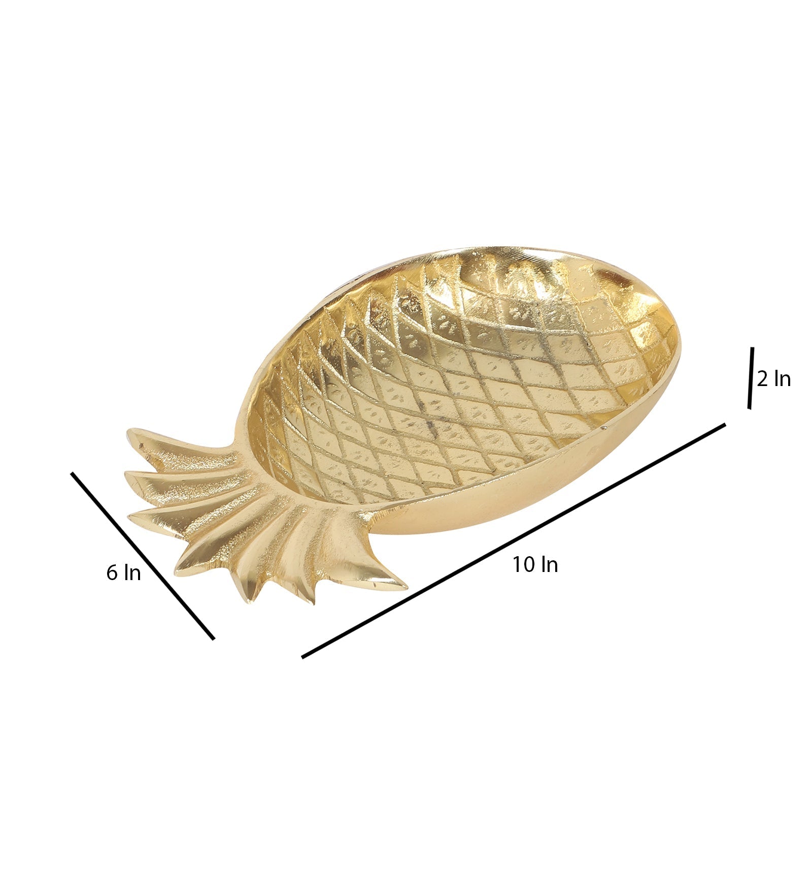 Pineapple Shape Aluminium Platter