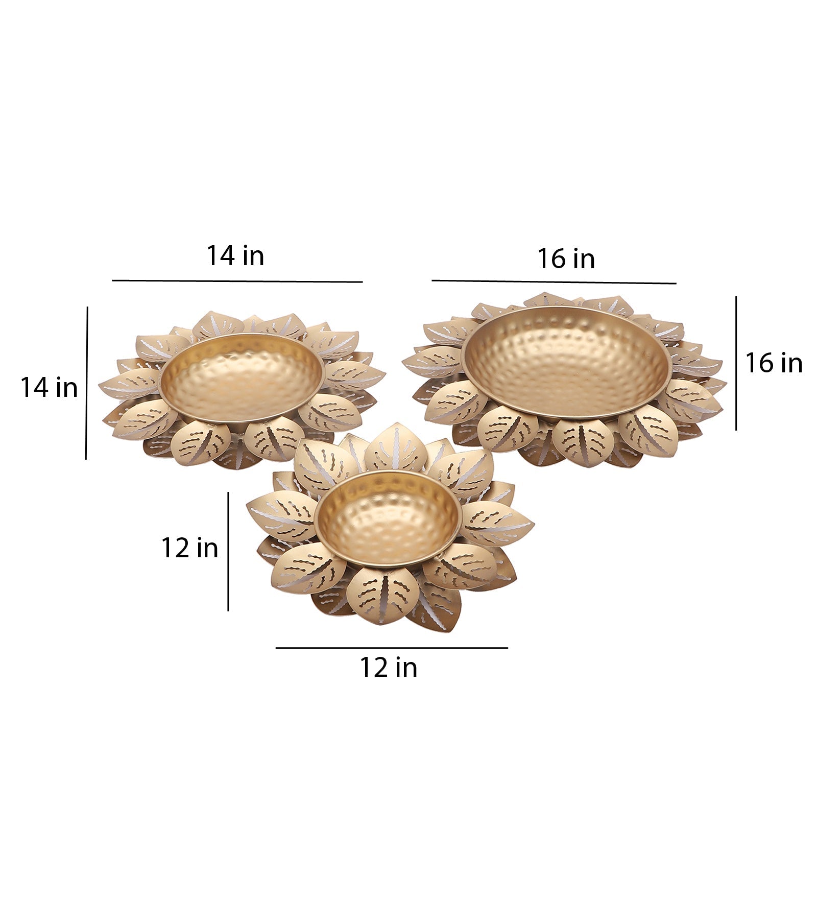 Akhand Dia Urli Set of 3