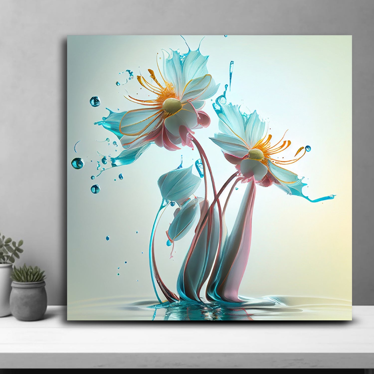 Botanical Harmony Serene Wall Paintings